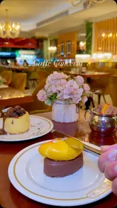 A promotional video for Caffè Concerto in Knightsbridge, showcasing their summer set menu with various food and drink options, interior shots, and menu details.