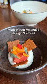 A high-quality, polished showcase of a fine dining experience at The Psalter in Sheffield, featuring a variety of beautifully plated dishes and cocktails.
