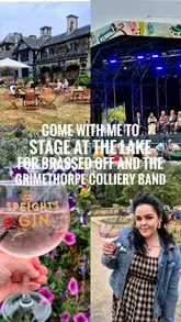 A personal vlog documenting an evening at 'Stage at the Lake' at Shibden Hall, featuring a live performance by the Grimethorpe Colliery Band, a screening of the film 'Brassed Off', a tour of the historic hall, and food and drink at the event.
