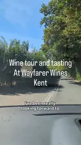 A vlog-style video showcasing a wine tour and tasting experience at Wayfarer Wines in Kent, highlighting the vineyard setting, the wine tasting process, and the accompanying cheese board.