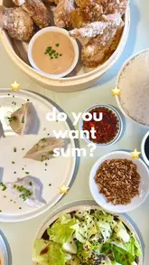 A reel showcasing a meal at Clouds in Bristol, highlighting their gluten-free dim sum menu with close-up shots of various dishes and the restaurant interior.