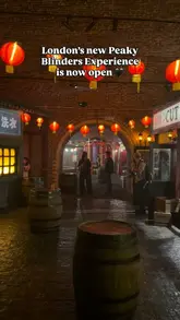 A promotional video for the Peaky Blinders: The Underworld experience in London, featuring clips of the Garrison Tavern, interactive games, live performers, and the immersive atmosphere.
