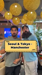 A promotional video showcasing Seoul & Tokyo in Manchester, highlighting its unique combination of a revolving sushi and hot pot restaurant with an integrated East Asian supermarket. The video features various food items, the ordering process, and the supermarket's product range.