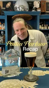 A recap video featuring various hosts presenting different Irish Poitín spirits and cocktails at The Poitín Parlour, showcasing a variety of brands and drink preparations.