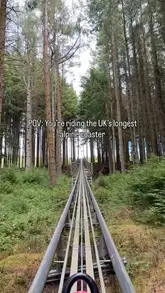 A POV video showcasing the Fforest Coaster at Zip World in North Wales, highlighting the experience of riding through the woodland.