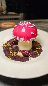A short, engaging reel showcasing a secret, 12-seat Brazilian chef's table restaurant in Manchester, highlighting the exclusive, intimate dining experience and the 12-course tasting menu.