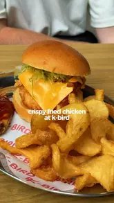 A short, engaging review of K-Bird in Newcastle, showcasing their Korean fried chicken burgers, tenders, and fries. The video features the creator trying the food and provides a quick look at the venue's interior.