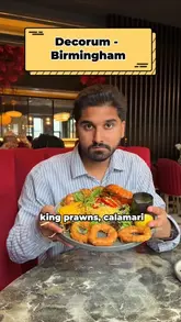 A fast-paced, engaging review of Decorum in Birmingham, highlighting the restaurant's upscale interior, creative cocktails, and a variety of dishes including steak, lamb cutlets, and a seafood platter. The video emphasizes the venue's status as a top-rated halal dining destination.