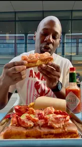 A creator visits Mason's Lobster in Old Spitalfields Market, providing a review of their lobster rolls. The video includes shots of the venue, the ordering process, food preparation, and a taste test of various rolls including shrimp, BLT, and avocado lobster rolls.