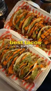 A creator visits a collaboration between Gloria's (taco vendor) and The Gate (cocktail bar) in Glasgow, showcasing the preparation of tacos, the cocktail bar atmosphere, and tasting the food and drinks.