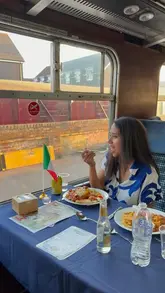 A creator documents a trip to the Epping Ongar Railway, showcasing the vintage train journey, the Italian meal served on board, and the onboard entertainment.