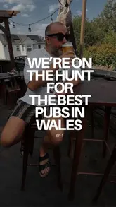 A couple visits The Gwaelod y Garth Inn near Cardiff as part of a series exploring the best pubs in Wales, highlighting the atmosphere, beer selection, and dog-friendly nature.