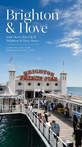 A fast-paced travel vlog showcasing a weekend trip to Brighton, featuring various activities, dining spots, and local transport.