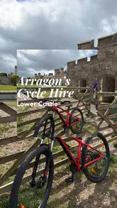 A family-friendly reel showcasing a bike ride experience at Lowther Castle, featuring bike hire, woodland trails, river views, and the castle grounds.