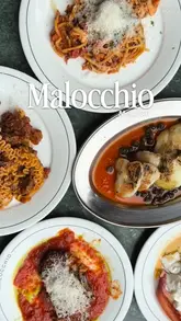 A visually appealing reel showcasing the new 'Menu 3.0' at Malocchio in Glasgow, featuring close-up shots of various Italian dishes including burrata, pasta, monkfish, and tiramisu.