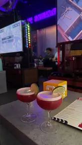 A montage video showcasing the Platform gaming bar in Shoreditch, featuring clips of customers playing video games on consoles and enjoying cocktails.