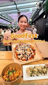 A montage video showcasing the 'Goodfest' event at Goodsheds in Barry, highlighting various food vendors, deals, and the venue atmosphere.