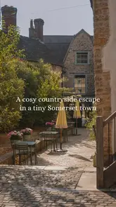 A visually stunning travel reel showcasing a weekend escape to Bruton, Somerset, highlighting the boutique hotel Number One Bruton and its restaurant, Briar.