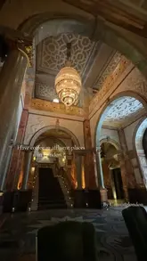 The video features a short, aesthetic tour of the Kimpton Fitzroy London, focusing on the opulent interior architecture and the experience of having coffee or tea in the hotel lobby.