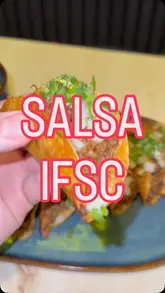 A short video showcasing a visit to Salsa, a Mexican restaurant in Dublin, focusing on their Tacos Dorados with barbacoa and consommé.