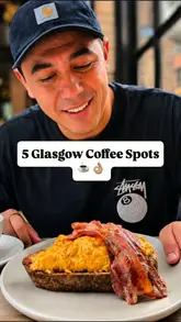 A listicle-style video showcasing five coffee shops in Glasgow: Zennor, Daily, Spitfire, Outlier, and Through The House. The video provides a quick tour of each venue, highlighting their coffee, atmosphere, and food offerings.