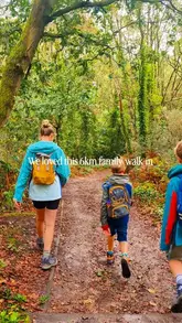A family-oriented reel documenting a 6km walk in Heswall, Wirral, featuring scenic woodland and coastal paths, concluding with a lunch stop at Yot Cafe.