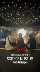 A family-focused vlog showcasing a day out at the Science Museum in South Kensington, highlighting interactive exhibits at Wonderlab, the Power Up gaming experience, and an IMAX documentary.