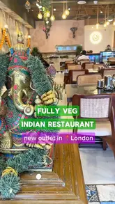 A review of a vegetarian Indian restaurant in Ilford, showcasing the interior, various South Indian dishes like masala dosa and onion tomato chilli uthappam, and the overall dining experience.