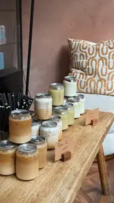 A recap of a creator event at Sonder in Leeds, featuring autumn-themed drinks, baked goods, and a live painting demonstration.