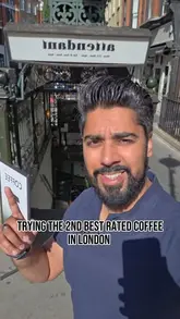 A creator visits Attendant coffee shop in London, highlighting its unique underground setting and reviewing their cappuccino.