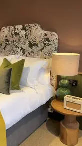 A vlog-style reel showcasing a dog-friendly stay at The Mill House in Stewarton, featuring room interiors, food, and local walks.