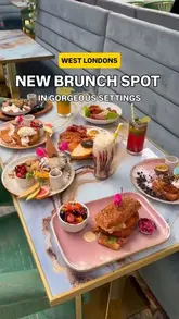 A promotional reel showcasing the interior decor and brunch menu at Amiri Lounge in Ealing, West London.