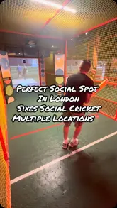 A video review of a visit to Sixes Social Cricket, featuring the cricket simulator games, the bar area with sports screens, and a selection of casual food including burgers, fries, and chicken tenders.