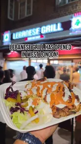 A vlog-style review of a new Lebanese grill location in West London, covering the queue, the menu, and a taste test of the chicken and rice dish.