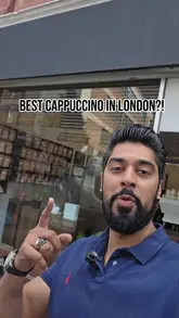 A creator visits Oma Coffee Roasters in London to test their cappuccino, providing a brief review of the coffee's flavor profile and the shop's atmosphere.