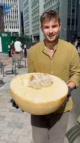 A high-energy collaboration video featuring a creator and chef Marco Pierre White at Sandwich Sandwich, showcasing the preparation and consumption of their signature sandwiches.