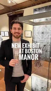 A creator visits the 'Floating Architectural Spaces' exhibition at Boston Manor House, showcasing the interactive art, prints, and the historic venue itself.