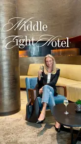 A stylish and relaxing tour of the Middle Eight Hotel in London, highlighting the room, the unique indoor garden, and the dining facilities.