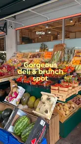A short, engaging reel showcasing a deli and brunch spot in North London, highlighting their new menu items and the shop's atmosphere.