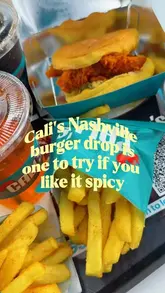 A short, punchy review of the new Nashville-style burger range at Cali's Burger & Shakes, featuring close-ups of the food and a quick look at the venue.