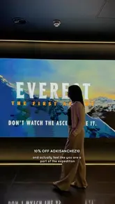 A promotional video for an immersive VR experience in London called 'Everest: The First Ascent' at Eclipso, showing the venue and the VR headsets.
