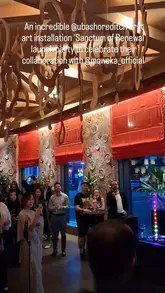 A video covering a launch party for an art installation at Uba Shoreditch, featuring the art, the atmosphere, and the food/drink served.