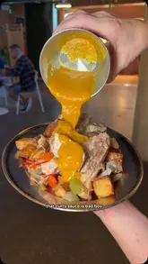 A creator visits Galleria in Leeds to review their new autumn menu, showcasing various dishes including confit duck leg flatbread, bavette steak, and smoked butternut squash.