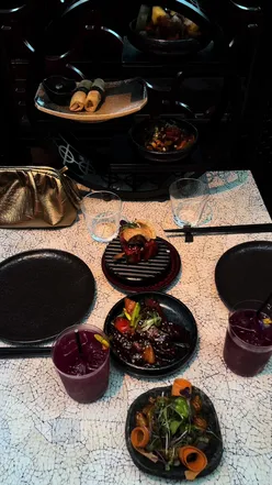 Delicious dishes at Tattu London, a top UK restaurant known for its vibrant Asian cuisine.