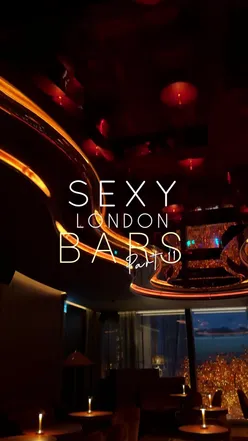 Samba Room Bar in London with rooftop city views, perfect for a post-dinner date night. Located above Sushi Samba.