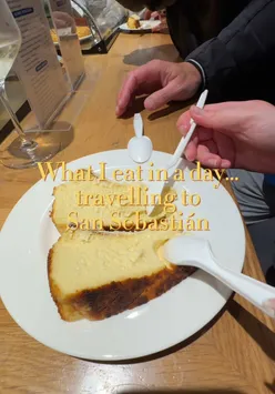 Delicious pintxos and San Sebastián cheesecake enjoyed at Hotel de Londres and Tamboril during a travel adventure.