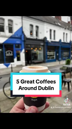 Delicious flat whites and pastries at popular Dublin cafes, showcasing the best coffee in the city.