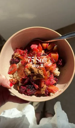 Runner reflecting on fitness journey during day 8 of the 75 Soft challenge, sharing insights on self-improvement.