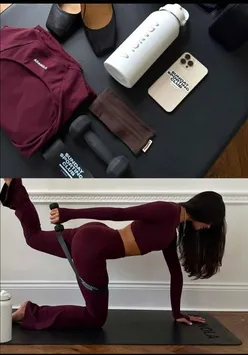 London fitness instructor leading a reformer Pilates class at Sundays Sporting Club, celebrating 5 years of teaching.