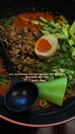 Delicious sushi, cocktails, and ramen at Maki & Ramen in Newcastle's trendy atmosphere.